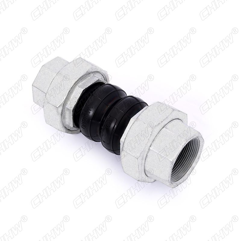 DN50絲扣連接橡膠軟接頭(經(jīng)緯線橡膠接頭)